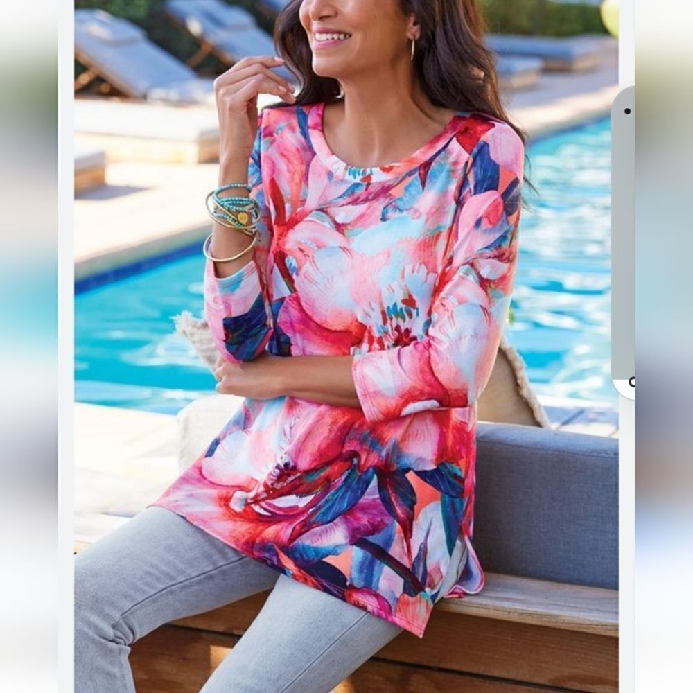 Soft Surroundings Floral Top